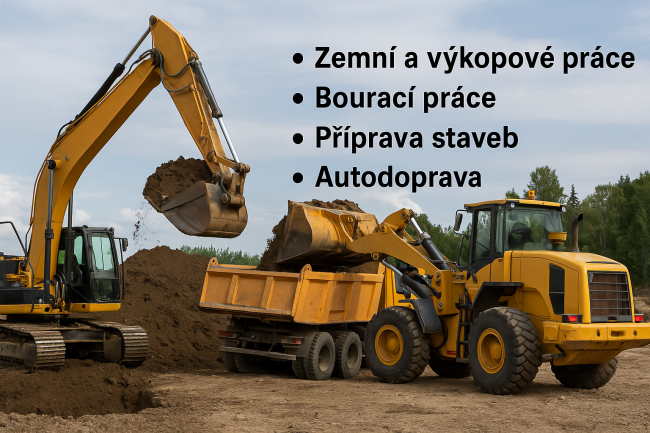 Stavební a výkopové práce